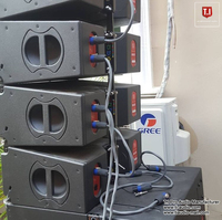 T.I Pro Audio equipo de sonido de escenario profesional DJ concierto escenario line array dos vías doble 6,5 pulgadas conjunto de altavoces