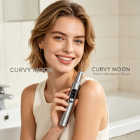 CURVY MOON Zahnsteinentferner-Set für die Mundpflege, Elektrischer Intelligenter Ultraschall-Zahnsteinentferner für zu Hause, Plaque- und Zahnsteinentfernung, Zahnreiniger