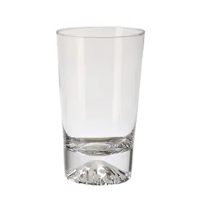 Kurşunsuz kristal viski bardak handblown viski highball cam dağ tabanı