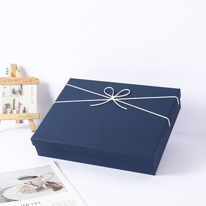 FTS-Caja <span class=keywords><strong>de</strong></span> regalo <span class=keywords><strong>de</strong></span> embalaje con tapa, Logo personalizado, papel <span class=keywords><strong>de</strong></span> cartón, <span class=keywords><strong>ropa</strong></span>, camiseta, venta al por mayor - Product Image 1