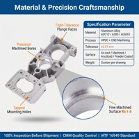 Piezas de Fundición a Presión de Aluminio con Mecanizado CNC IATF 16949 para Componentes Industriales Automotrices