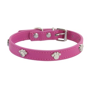 Collar ajustable de cuero PU para perros y gatos, estilo moderno y simple de lujo, suave y duradero, suministros personalizados para mascotas - Product Image 2