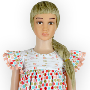 Vestido de Verano para Bebé Niña con Estampado Digital Personalizado y Mangas con Volantes, Falda para Bebé de 12 Meses - Product Image 2