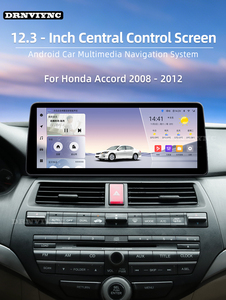 Autoradio Android 12 12,3 pouces, stéréo, CarPlay, navigation GPS, écran tactile, lecteur multimédia pour Honda Accord 2008 2009 2010 2011 <span class=keywords><strong>2012</strong></span> - Product Image 2