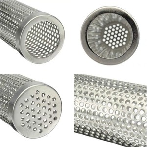 Metal Perforated Tube 0.4 0.8 1 1.2 1.5mm Thickness <b>Filter</b> Cylinder 304 316 Stainless Steel Perforated Tube - Product Image 6