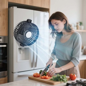 Golf Cart Fan USB Rechargeable Magnetic Mount Brushless Motor 12H Battery For Car Yacht Outdoor Use - Product Image 4