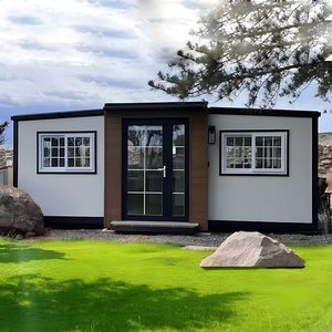 Casa Prefabricada de Lujo de 2 Pisos, Villa Modular Desmontable Moderna, 3 Dormitorios, 20 pies x 40 pies, Estructura de Acero de Alta Gama, Casa/Hotel - Product Image 1