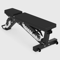 Banc de musculation professionnel gris pliable, réglable, durable, inclinable et déclinable pour la maison et la salle de sport