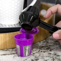 Cuillère à café et entonnoir pour dosettes de café réutilisables K Cup, cuillère doseuse à café, capacité de 2 cuillères à soupe