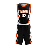 Jersey Olahraga Pendek Anti-Bakteri Cepat Kering Bahan Polyester Grosir untuk Pria, Setelan Basket dengan Logo dan Grafis Warna Kustom