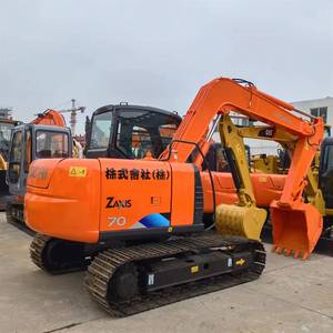 Mini-pelleuse d'occasion Hitachi ZX70, presque neuve, populaire, machine de construction hydraulique sur chenilles, prix usine - Product Image 4