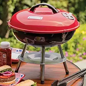 Parrilla de Carbón Portátil con Forma de Manzana Redonda, Horno de Barbacoa Pequeño para Exteriores - Product Image 6