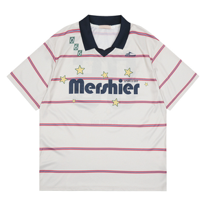 เสื้อโปโลแขนสั้นผู้ชายสไตล์เรโทรสุดเทรนดี้ลายทางพิมพ์ลายดิจิตอล 3 มิติ ระบายอากาศได้ดี รับผลิตตามสั่งขายส่งจากซัพพลายเออร์ - Product Image 2
