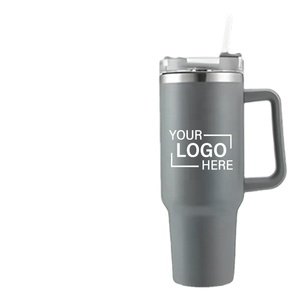Nuevo Vaso Térmico de Metal con Asa y Tapa, de 40 oz, con Diseño Impreso, de Acero Inoxidable - Product Image 3