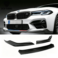 Lèvre de pare-chocs avant en fibre de carbone sèche style M Performance, kit carrosserie en carbone véritable pour BMW F90 M5 LCI 2021-2023