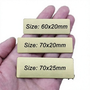 Custom Metal Name Badge <b>Engraved</b> <b>Plaque</b> Identification Pin Rose White Silver for Office Event - Product Image 1