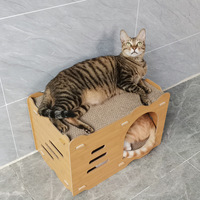 45.5CM Bois Chat Salon Chats Maison Chat Griffoir