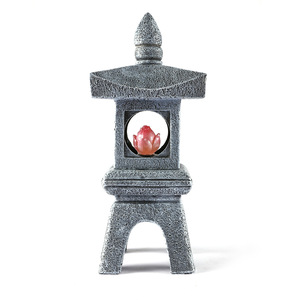 Linternas de piedra de jardín japonés, luz Solar, lámpara de Pagoda de templo, estatua de Buda para exteriores, escultura de Pagoda - Product Image 5