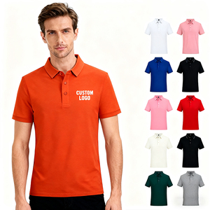 Custom Embroidered 200gsm for Polo Shirts Plain Color Work Uniforms with Logo Printing Corporate Branding Promotional Wear