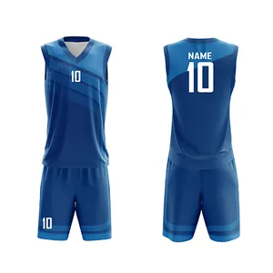 custom made men blank sports mesh youth basketball jersey uniform shirt and short with pocket design kids jersey basketball