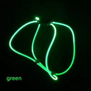 Modern Custom LED Brilhando Dog Vest Harness Rainproof com Fibra Óptica para Night Safety Walking Factory Atacado - Product Image 3