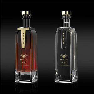 בקבוקי זכוכית למשקאות חריפים, בקבוק ליקר, טקילה, ויסקי, ברנדי, וודקה, רום, ג'ין, 750 מ\\\"ל 700 מ\\\"ל, בקבוק זכוכית - Product Image 1