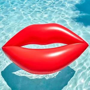 Juguete Inflable para Deportes Acuáticos, Silla Flotante para <span class=keywords><strong>Piscina</strong></span> y <span class=keywords><strong>Playa</strong></span> con Forma <span class=keywords><strong>de</strong></span> Labios Rojos, Juguete Inflable para Jugar en el Agua - Product Image 1
