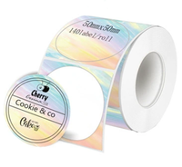 Rouleaux d'étiquettes autocollantes en papier thermique pour Phomemo M110 M200 M220 M221 Mini imprimante de poche fabricant d'étiquettes Style de texture 50*50 rond