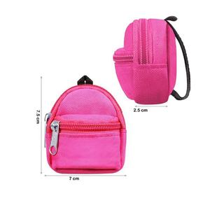 Custom High Quality Colorful Zero Wallet Keychain <b>Mini</b> <b>Backpack</b> Shaped Keychain <b>Mini</b> Coin Purse Keychain Bag for Women - Product Image 6