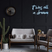 Enseigne néon LED murale personnalisée avec panneau arrière en acrylique, étanche IP65, garantie 2 ans, pour maison, chambre, bar, boutique, restaurant, bâtiments