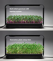 Microgreen – kit de croissance automatique de graines de croissance à led, kit de croissance d'herbes médicinales