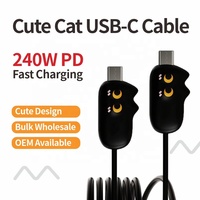 Cable USB C a USB C de 240W con Carga Rápida PD, Cable de Silicona para Laptop y Teléfono, Venta al Por Mayor