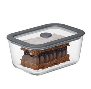 Glass Meal Prep Containers Airtight Glass <b>Lunch</b> Bento <b>Boxes</b> Glass Food Storage Containers with Lids - Product Image 2