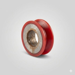ลูกกลิ้งเคลือบยูรีเทนทนน้ำมันไม่ทำเครื่องหมายอุตสาหกรรม - Product Image 3