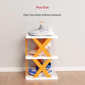<span class=keywords><strong>Étagère</strong></span> à chaussures étroite, gain de place, organisateur de chaussures modulaire en <span class=keywords><strong>plastique</strong></span> DIY, <span class=keywords><strong>étagère</strong></span> à chaussures multi-niveaux simple pour entrée et dortoir - Product Image 3
