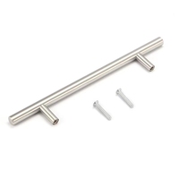 Poignées en T en acier inoxydable creuses pour portes de meubles et armoires, couleurs noir, or, argent – Offre Spéciale