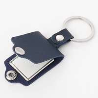 Llavero de Cuero PU con Marco Negro de Alta Calidad, Personalizable con Foto por Sublimación, Colgante para Bolsa, Recuerdo, Regalo