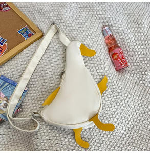 Japonés lindo Patito Feo lona mujer nuevo nicho personalidad bandolera estudiante bolsa - Product Image 5
