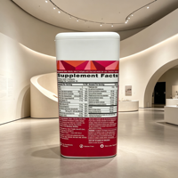 Statue géante en fibre de verre en forme de bouteille de complément alimentaire, modèle de produit de santé pour vitrine de centre commercial