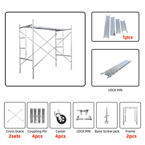 Nhà máy trực tiếp nặng H khung đi bộ qua giàn giáo khung thép mạ kẽm giàn giáo cho xây dựng - Product Image 2