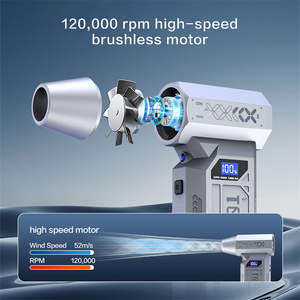 Soplador de Aire Inalámbrico Portátil con Certificación CE ROHS FCC, Pantalla Digital, Potente Ventilador <span class=keywords><strong>Turbo</strong></span>, Soporte OEM ODM Directo de Fábrica - Product Image 4