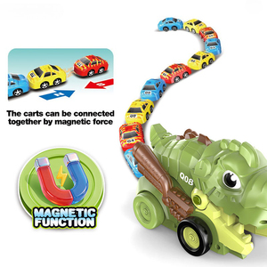 Camion télécommandé dinosaure mangeur de dinosaures, voiture RC segmentée en forme de serpent, jouet porte-dinosaures, fabrication OEM - Product Image 2