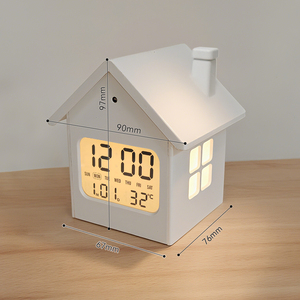 Khuyến Mãi Mới Dễ Thương Báo Thức Đêm Thông Minh Đầu Giường Bàn Nhỏ Lớn Đầu Giường Kỹ Thuật Số Lịch Nhà Đồng Hồ Thiết Kế Cho Cô Gái Tuổi Teen Món Quà - Product Image 2