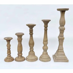 Portavelas de madera para portavelas de mesa, candelabro de diseño de superventas para decoración de vajilla, superventas, Acacia - Product Image 1