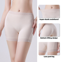 Celana dalam wanita pinggang tinggi, celana dalam keamanan, celana dalam rok potongan tinggi, pakaian dalam wanita kain nilon ukuran besar, stok tersedia
