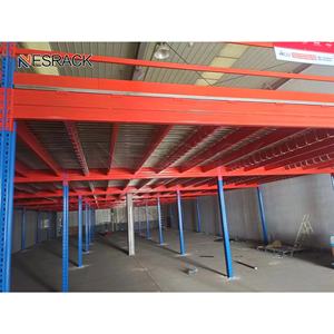 Rak Gudang Penyimpanan Berat Rak Mezzanine Baja Lantai Mezzanine Struktur Baja Platform untuk Gudang Kargo - Product Image 2