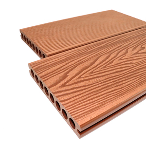 Planche <span class=keywords><strong>de</strong></span> terrasse creuse classique résistante aux fissures <span class=keywords><strong>pour</strong></span> extérieur, <span class=keywords><strong>escalier</strong></span>, sol composite WPC, plancher en bois WPC - Product Image 1