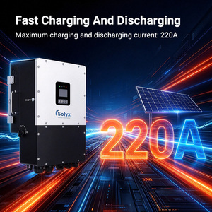 Onduleur hybride 10 kW triphasé 380 V 400 V 220 A à charge rapide pour batterie 48 V, 2 MPPT, max. 8 parallèles, pour stockage d'énergie solaire - Product Image 2