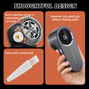 熱販売中 ABSステンレス鋼デジタルディスプレイ搭載 ポータブル充電式 3時間稼働 家庭用便利ペットバリカン 毛玉取り - Product Image 6