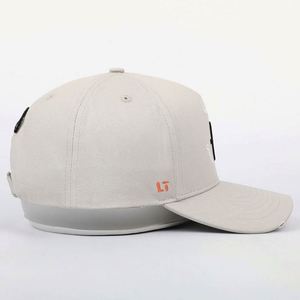 Casquette de baseball structurée en coton beige vintage à 5 panneaux, broderie 3D, pour homme et adolescent, style décontracté, directement de l'usine - Product Image 5